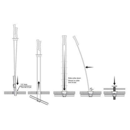 T-H Marine 6 PC Toggle Anchor Kit BE-HA-54380-DP