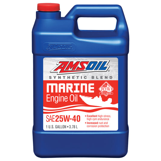 AMSOIL 25W-40 Synthetic-Blend Marine Engine Oil Gl